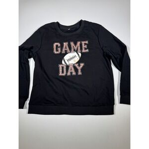 Game Day Sweatshirt‎ for Girl Football Grapic Long Sleeve Shirt Football Sz XL